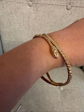 Kendra Scott Gold Snake Wrap Bracelet